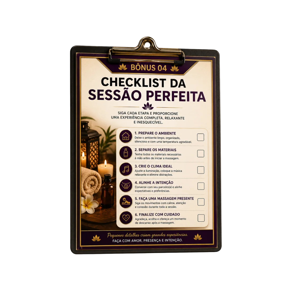 Checklist da Sessão Perfeita